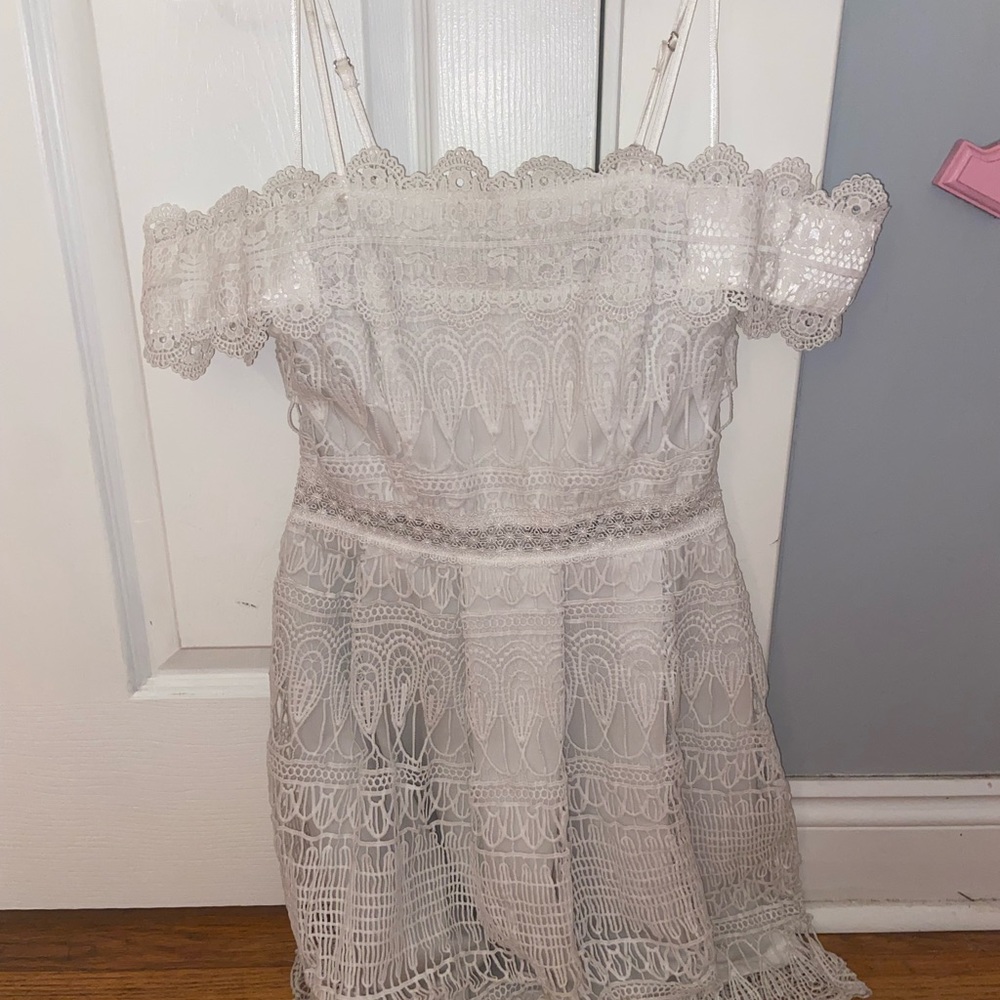 Francesca’s White Lace Dress